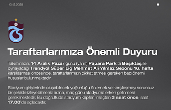 Trabzonspor-Beşiktaş Derbisi Öncesi Taraftarlara Kritik Uyarı: Kapılar Erken Açılıyor!